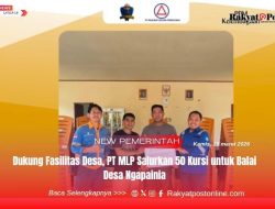 Dukung Fasilitas Desa, PT MLP Salurkan 50 Kursi untuk Balai Desa Ngapainia
