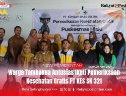 Warga Tambakua Antusias Ikuti Pemeriksaan Kesehatan Gratis PT KES SK 321