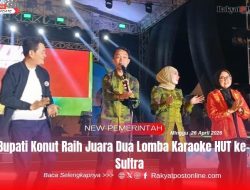 Bupati Konut Raih Juara Dua Lomba Karaoke HUT ke-62 Sultra