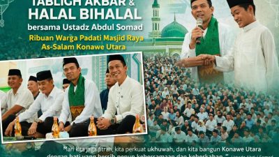 Tablig Akbar dan Halal Bihalal di Konut, Ustadz Abdul Somad Ajak Bangun Daerah dengan Hati Bersih