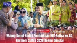 Wabup Konut Hadiri Pembukaan HUT Sultra ke-62, Harmoni Sultra 2026 Resmi Dimulai