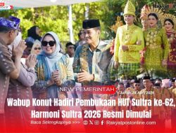 Wabup Konut Hadiri Pembukaan HUT Sultra ke-62, Harmoni Sultra 2026 Resmi Dimulai