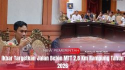 Ikbar Targetkan Jalan Beton MTT 2,8 Km Rampung Tahun 2026