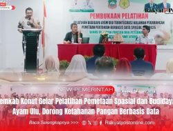 Pemkab Konut Gelar Pelatihan Pemetaan Spasial dan Budidaya Ayam Ulu, Dorong Ketahanan Pangan Berbasis Data