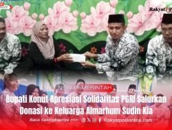 Bupati Konut Apresiasi Solidaritas PGRI Salurkan Donasi ke Keluarga Almarhum Sudin Kia