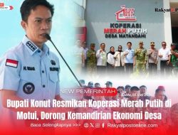 Bupati Konut Resmikan Koperasi Merah Putih di Motui, Dorong Kemandirian Ekonomi Desa