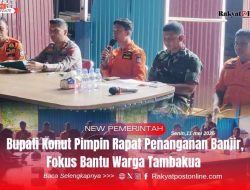 Bupati Konut Pimpin Rapat Penanganan Banjir, Fokus Bantu Warga Tambakua