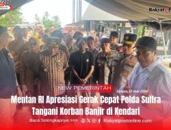 Mentan RI Apresiasi Gerak Cepat Polda Sultra Tangani Korban Banjir di Kendari