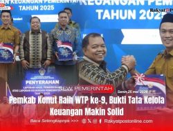 Pemkab Konut Raih WTP ke-9, Bukti Tata Kelola Keuangan Makin Solid