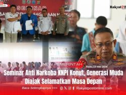 Seminar Anti Narkoba KNPI Konut, Generasi Muda Diajak Selamatkan Masa Depan