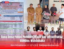 Dana Desa Fokus Pemberdayaan dan Infrastruktur, BUMDes Wunduhaka