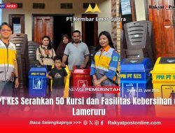 PT KES Serahkan 50 Kursi dan Fasilitas Kebersihan di Lameruru