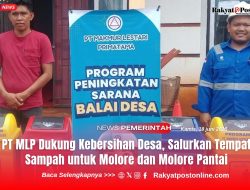 PT MLP Dukung Kebersihan Desa, Salurkan Tempat Sampah untuk Molore dan Molore Pantai