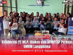 Kolaborasi PT MLP, Dinkes dan DPMPTSP Perkuat UMKM Langgikima