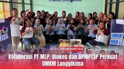 Kolaborasi PT MLP, Dinkes dan DPMPTSP Perkuat UMKM Langgikima