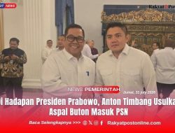 Di Hadapan Presiden Prabowo, Anton Timbang Usulkan Aspal Buton Masuk PSN