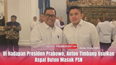 Di Hadapan Presiden Prabowo, Anton Timbang Usulkan Aspal Buton Masuk PSN