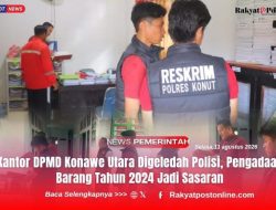 Kantor DPMD Konawe Utara Digeledah Polisi, Pengadaan Barang Tahun 2024 Jadi Sasaran
