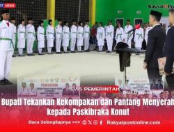 Bupati Tekankan Kekompakan dan Pantang Menyerah kepada Paskibraka Konut