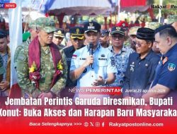 Jembatan Perintis Garuda Diresmikan, Bupati Konut: Buka Akses dan Harapan Baru Masyarakat