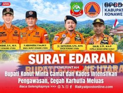 Bupati Konut Minta Camat dan Kades Intensifkan Pengawasan, Cegah Karhutla Meluas