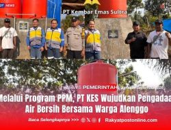 Melalui Program PPM, PT KES Wujudkan Pengadaan Air Bersih Bersama Warga Alenggo