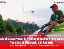 Hadapi Cuaca Panas, DLH Konut Intensifkan Penyiraman Tanaman di Wanggudu dan Andowia
