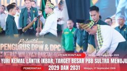 YURI KEMAL LANTIK IKBAR, TARGET BESAR PBB SULTRA MENUJU 2029 DAN 2031