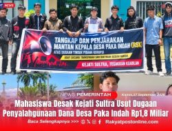 Mahasiswa Desak Kejati Sultra Usut Dugaan Penyalahgunaan Dana Desa Paka Indah Rp1,8 Miliar