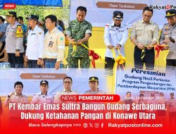 PT Kembar Emas Sultra Bangun Gudang Serbaguna, Dukung Ketahanan Pangan di Konawe Utara