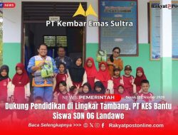 Dukung Pendidikan di Lingkar Tambang, PT KES Bantu Siswa SDN 06 Landawe