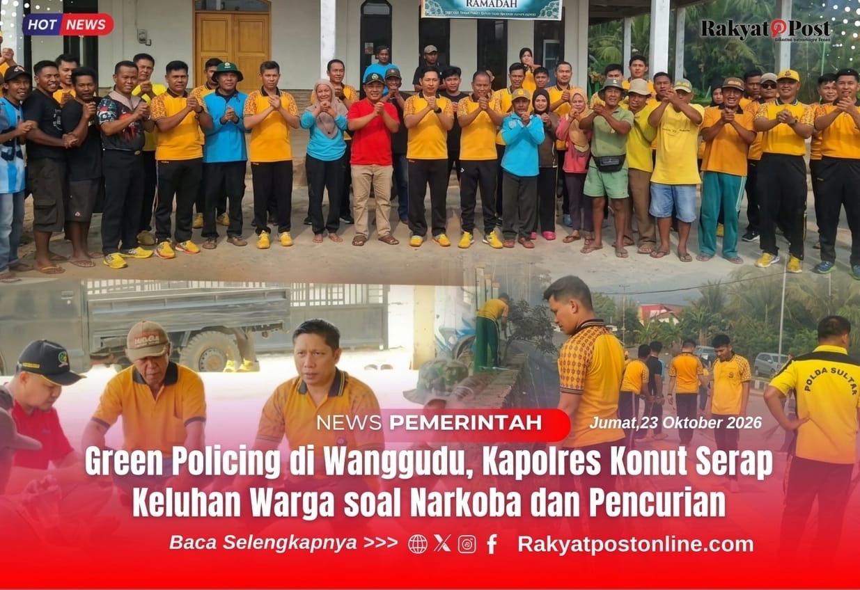 Green Policing di Wanggudu, Kapolres Konut Serap Keluhan Warga soal ...